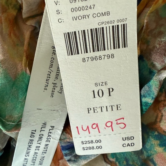 Anthropologie V-Neck Ruffle Lace Midi Slip Dress - Picture 9 of 10